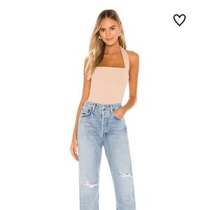 Superdown Candice Halter Bodysuit in nude XS!